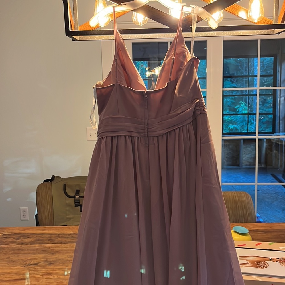 David’s Bridal Mauve Size 12 Mauve Floor Length B… - image 3